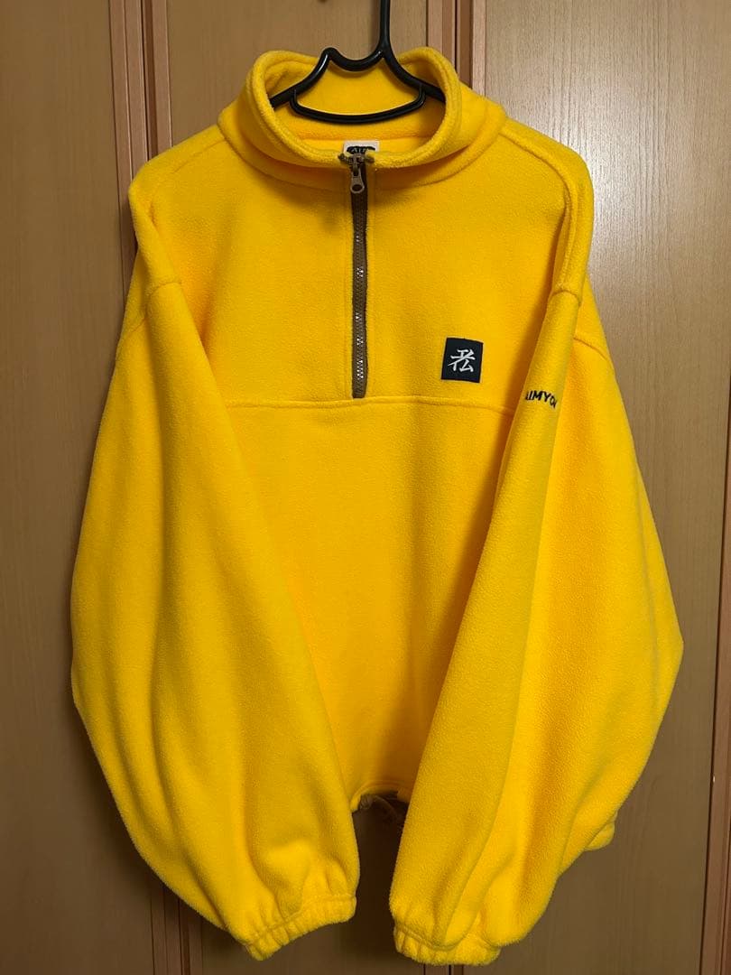 AIMYON フリース ハーフジップ イエロー　あいみょん
