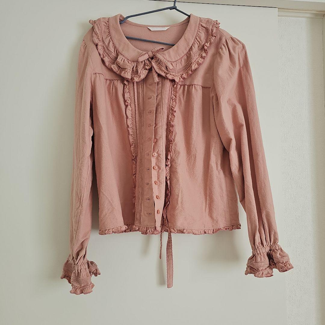 ピンクハウス　長袖ブラウス