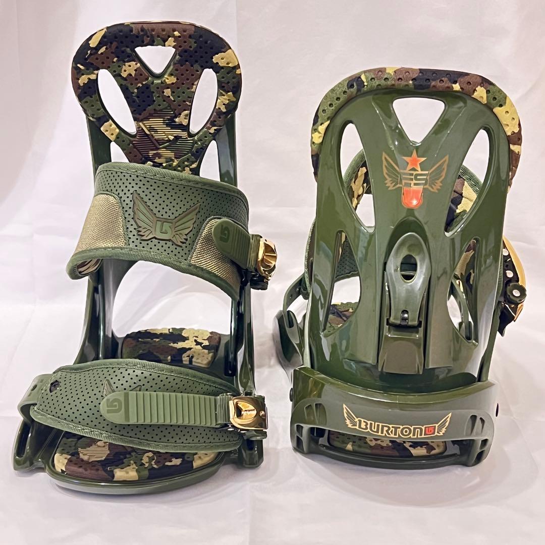 美品 Burton FS ビンディング Mサイズ バートン 迷彩 カモフラ