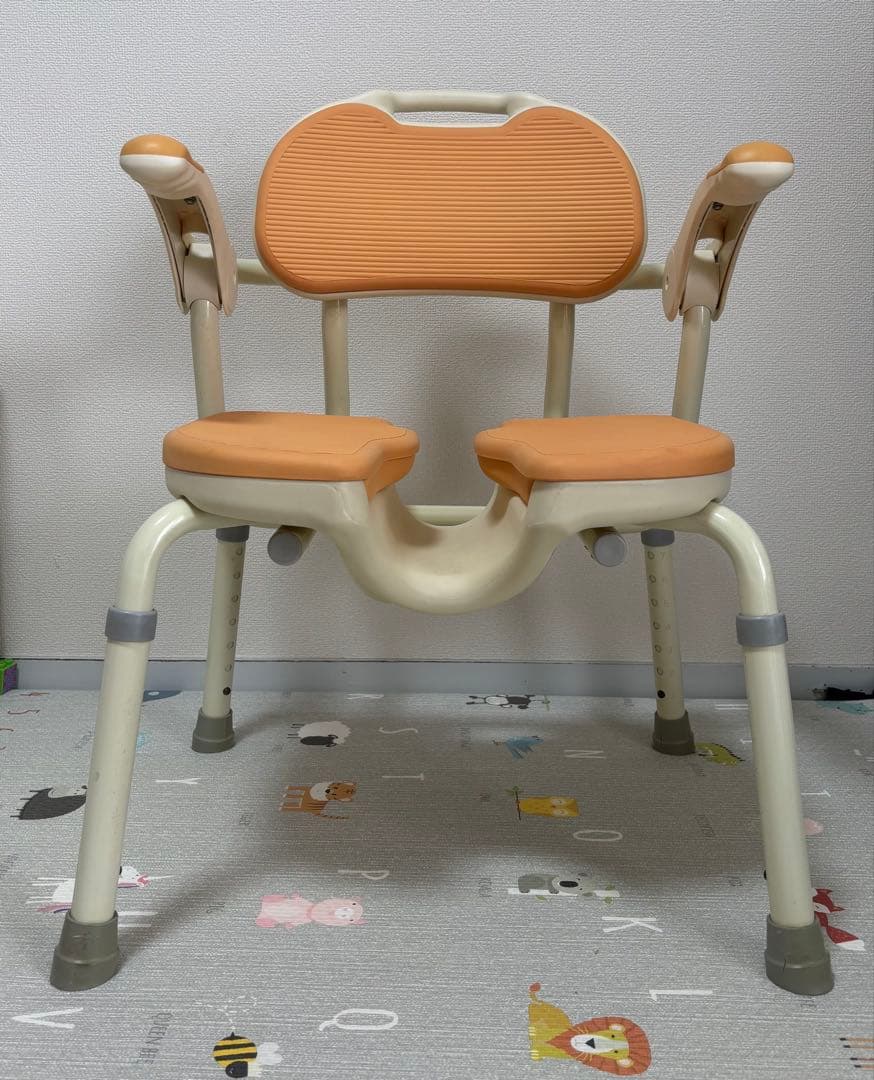 安寿　アロン化成 ひじ掛け付 シャワーイス HP 介護