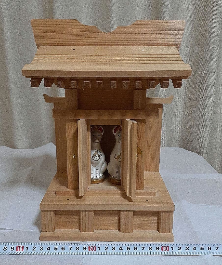 神棚【稲荷神狐】狐像