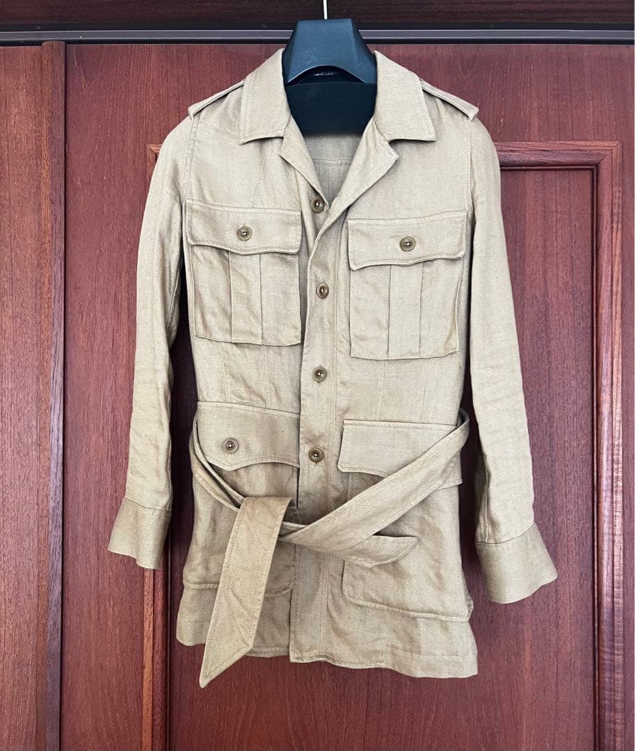 FUMIKA UCHIDA フミカウチダ リネン ミリタリージャケット サファリ