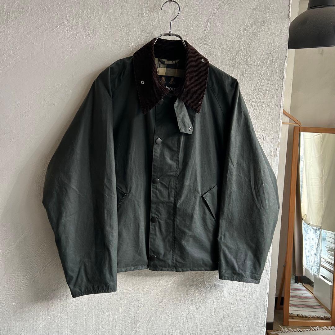 極美 BARBOUR TRANSPORT オイルドジャケット 36