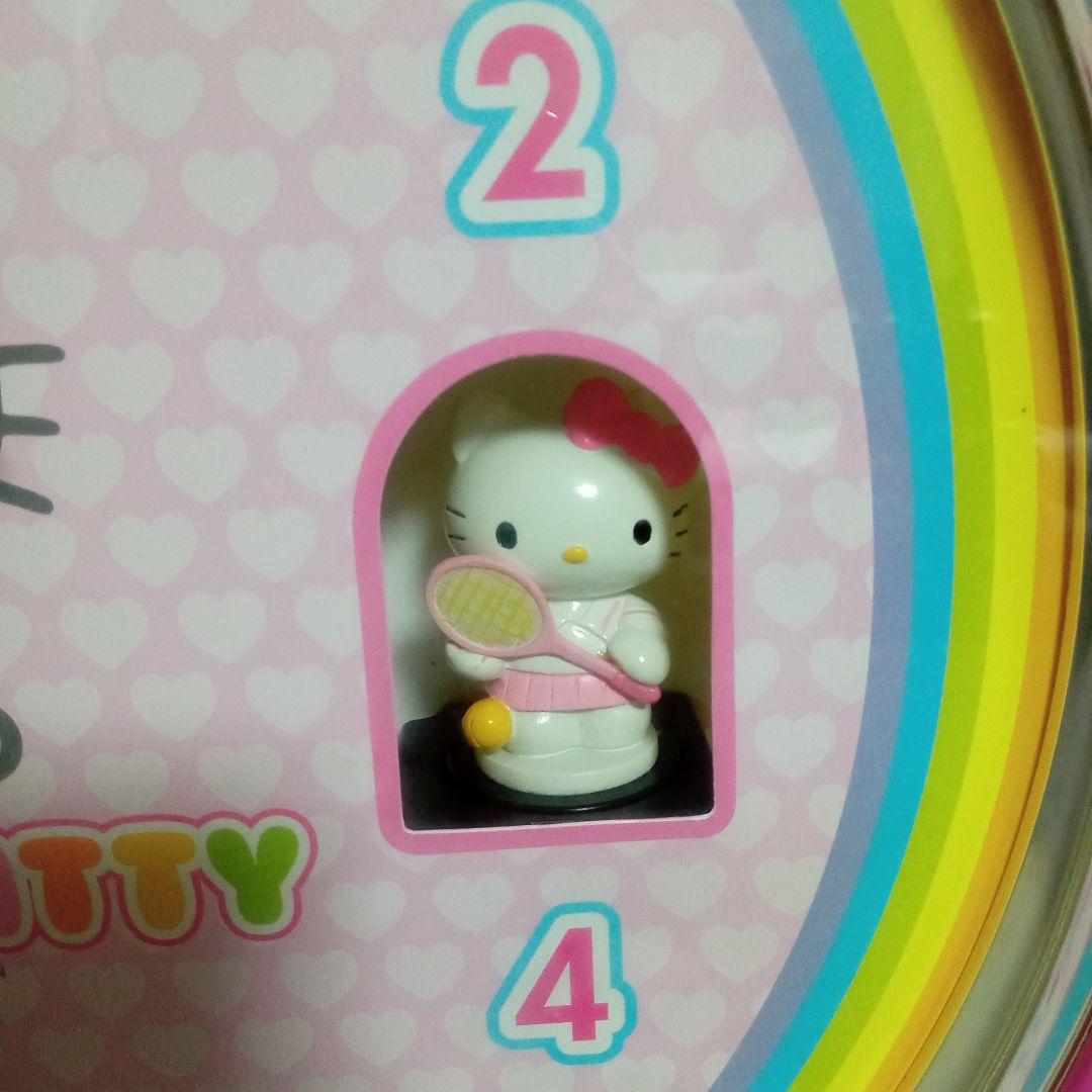 美品】レア キティちゃん ハローキティ からくり時計 掛け時計