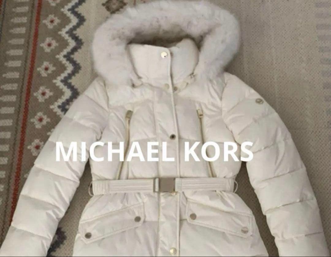 MICHEAL KORS ダウン ホワイト - メルカリ