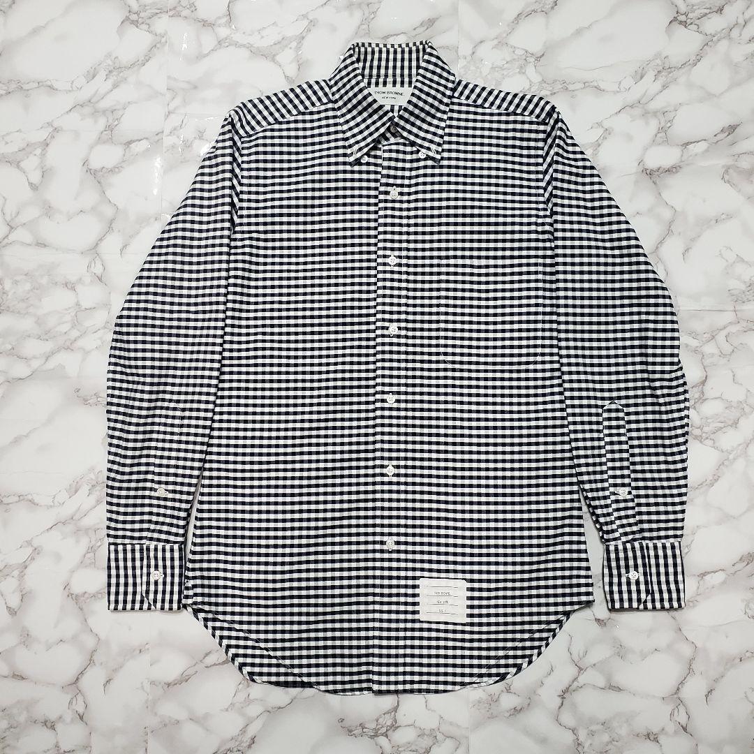 THOM BROWNE トムブラウン ギンガムチェックシャツ 長袖 サイズ1