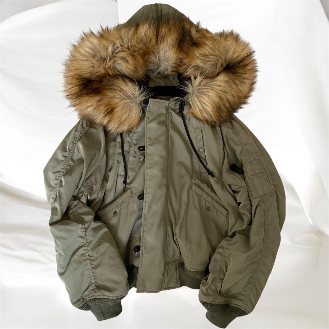 MOUSSY ファー付き　ミリタリー　フライト　ジャケット　モッズコート　N2B