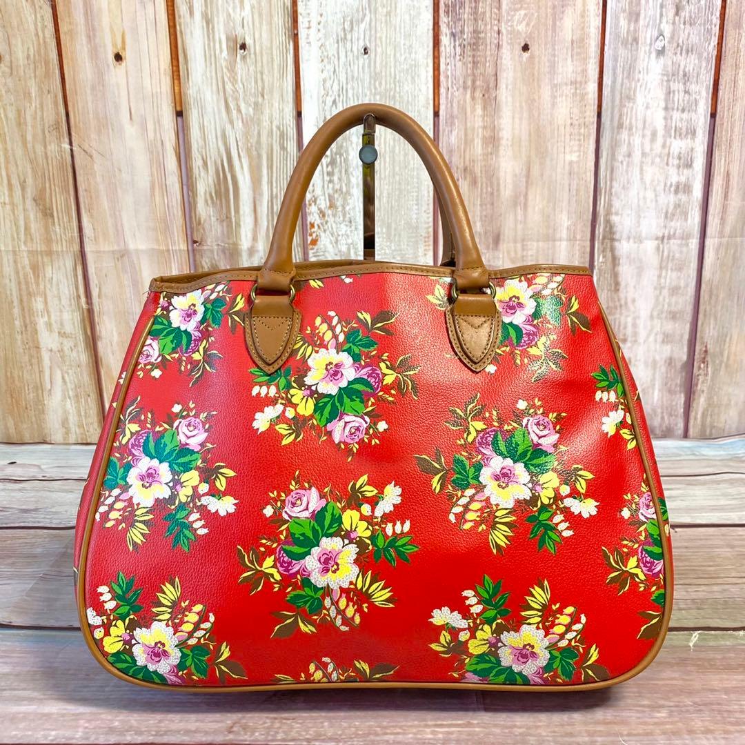 ケンゾー KENZO ビンテージ ハンドバッグ トートバッグ 花柄 レトロ