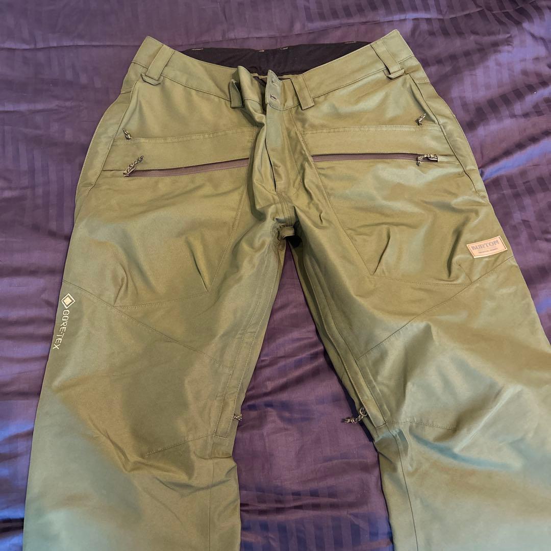 BURTON GORE-TEX スノーボードパンツ オリーブグリーン