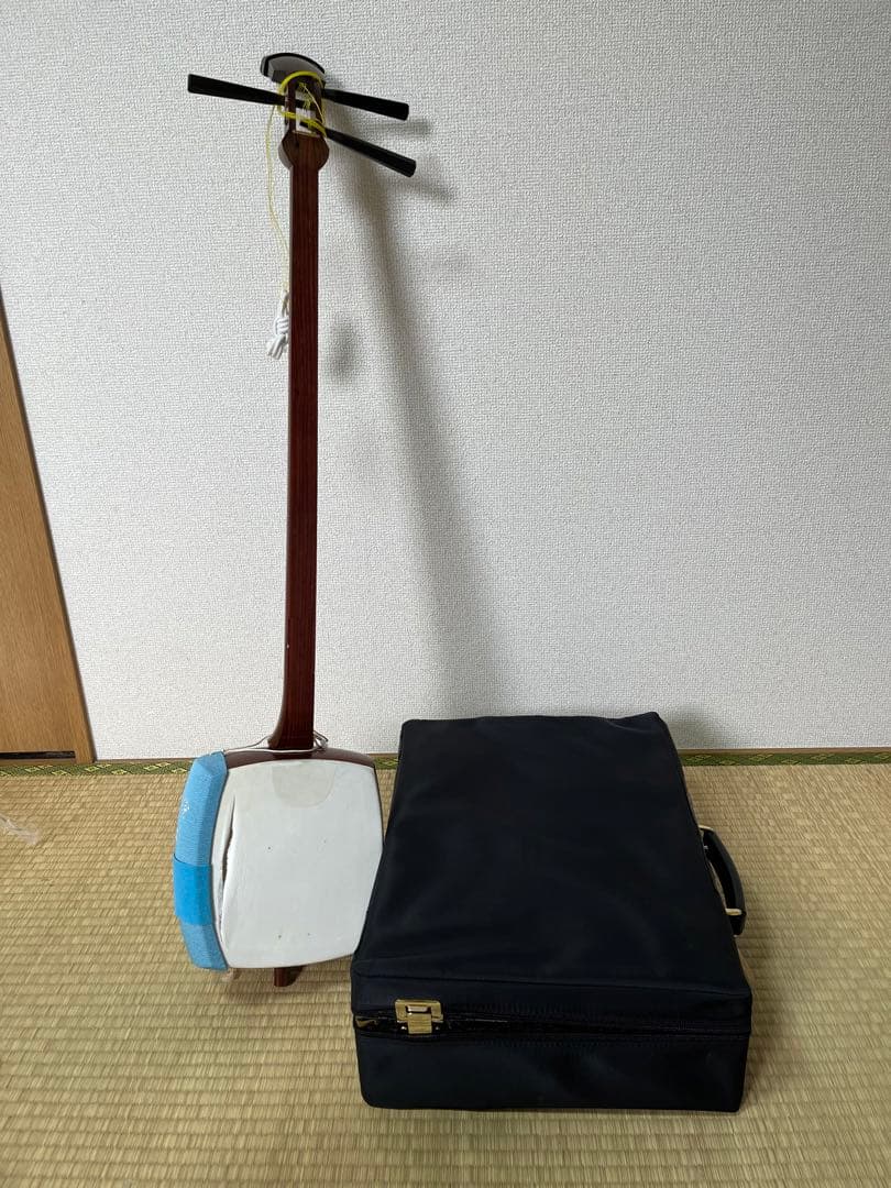 訳あり 三味線 三つ折り ケース付