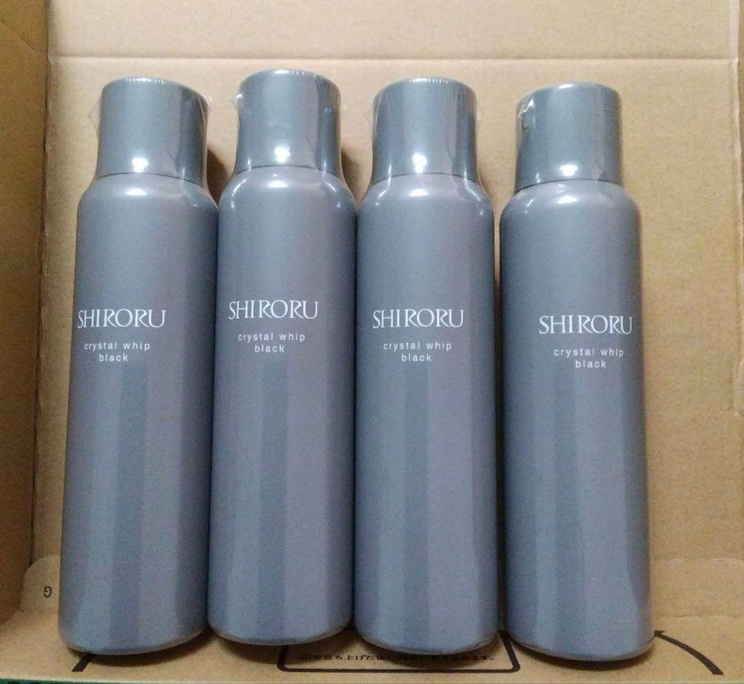 SHIRORU 洗顔料 クリスタルホイップ　ブラック　４本セット