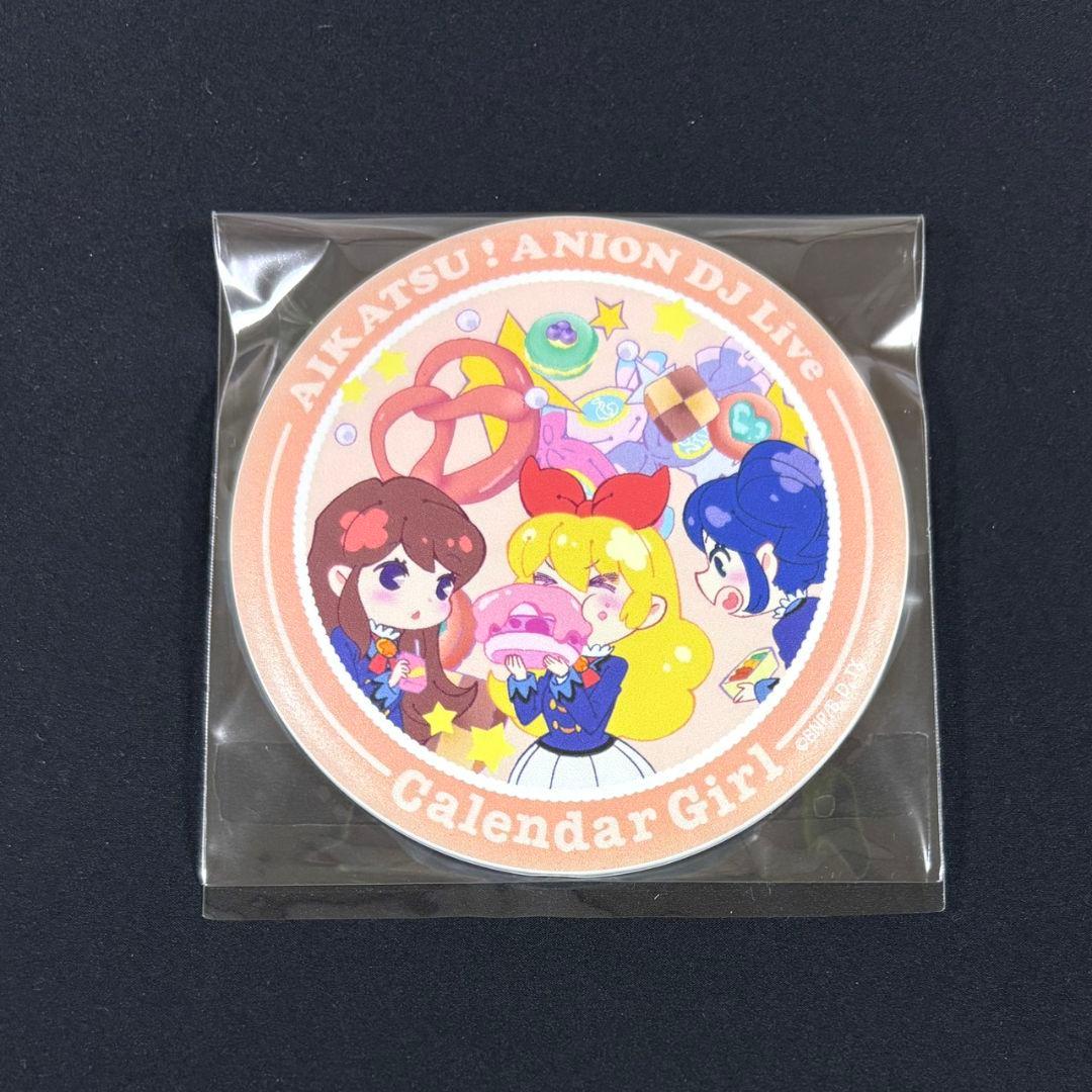 アイカツ!　アニON　カレンダーガールマグバッジ　星宮いちご＆霧矢あおい＆紫吹蘭