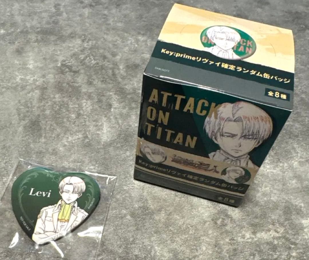 進撃の巨人　ハート型缶バッジ　リヴァイ確定缶バッジ全種類確定