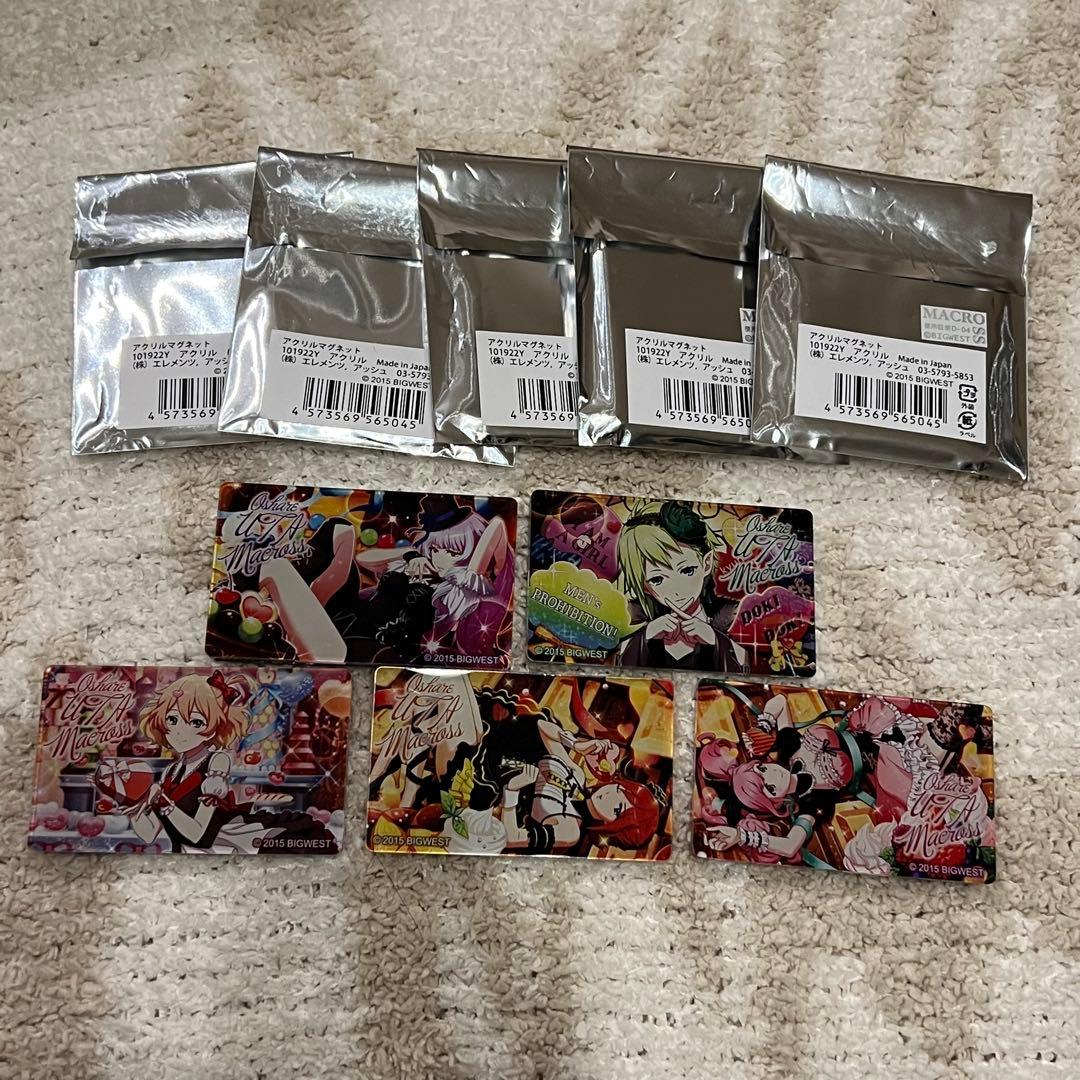 【未使用】マクロスΔオシャレ歌マクロスfinaleマグネット5種コンプ