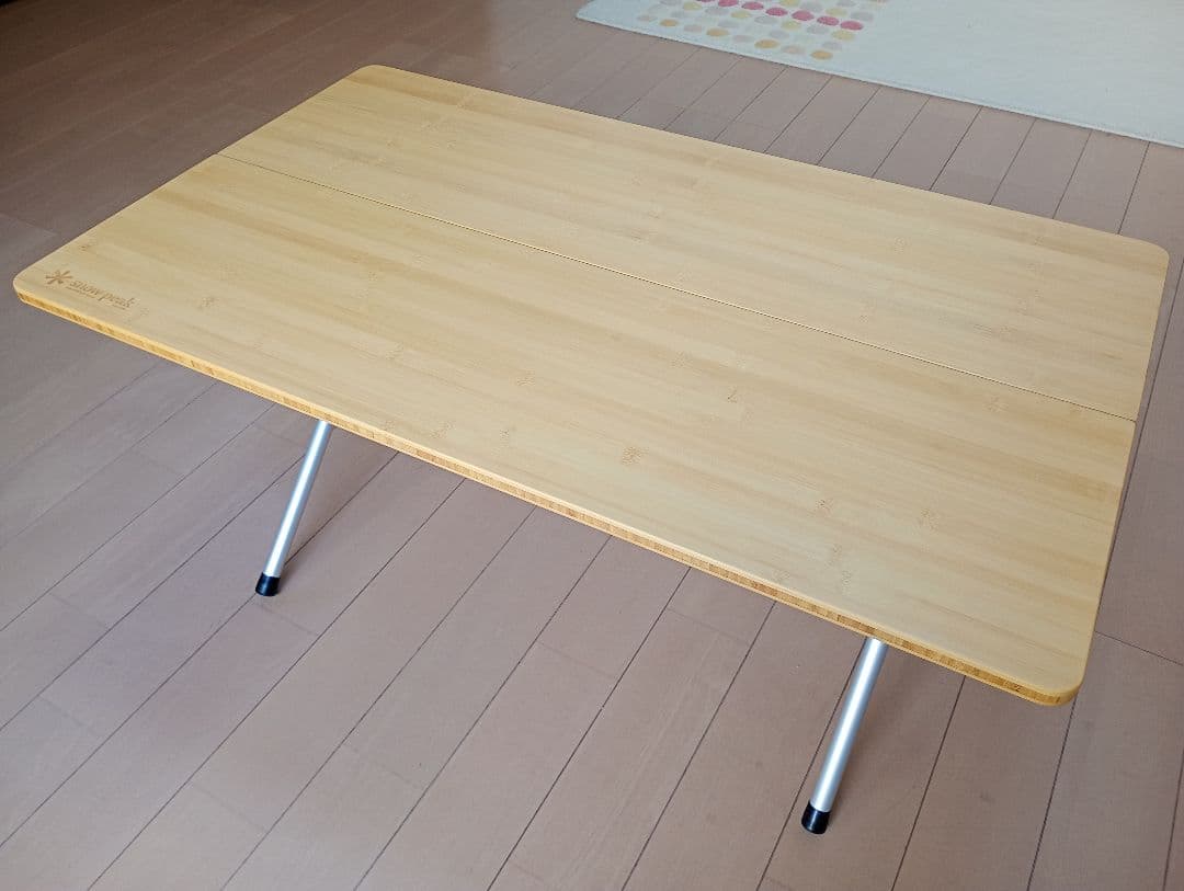  PEAK スノーピーク ワンアクションローテーブル竹 中古品