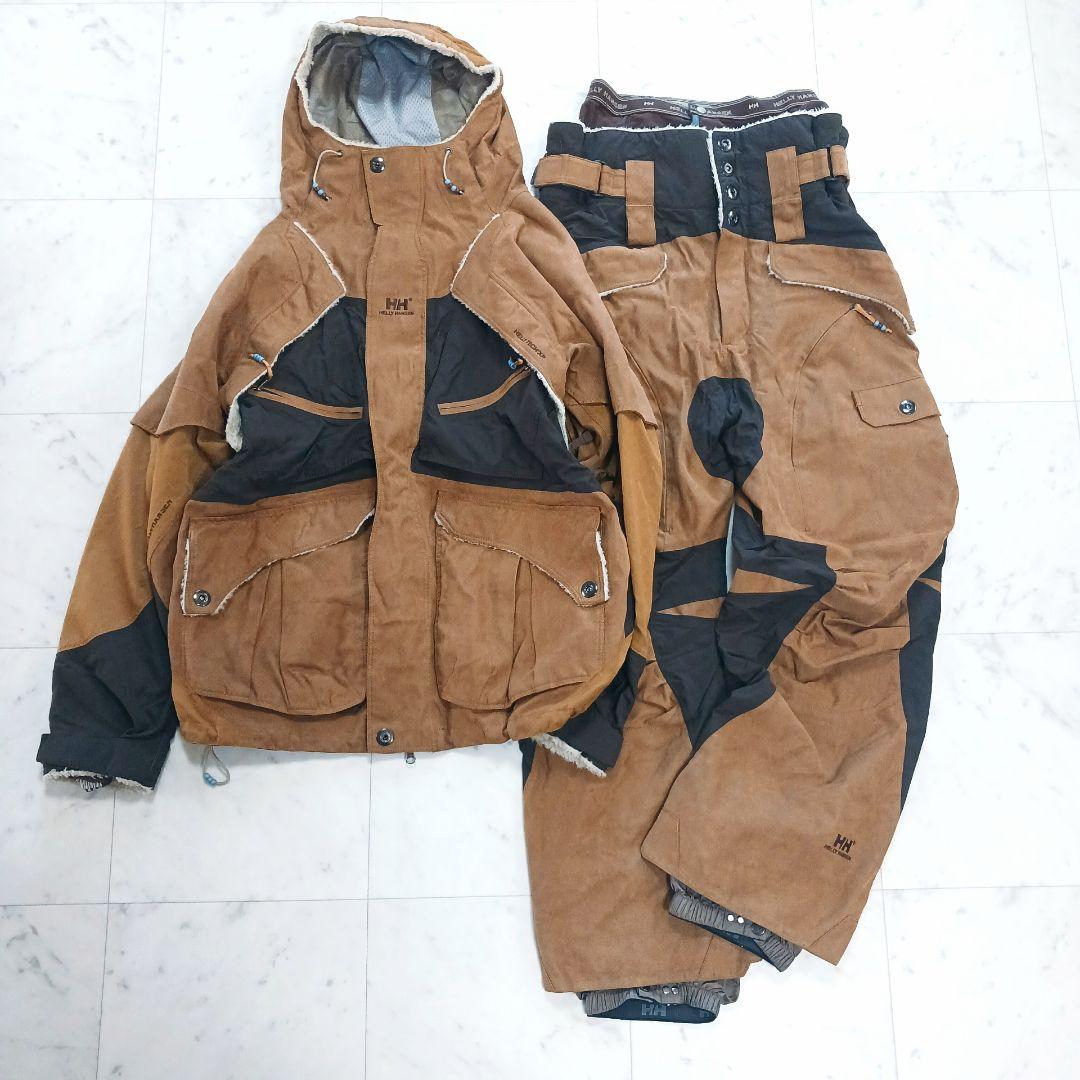 【希少】ヘリーハンセン スキースノボーウェアー 上下　ボア　スウェード