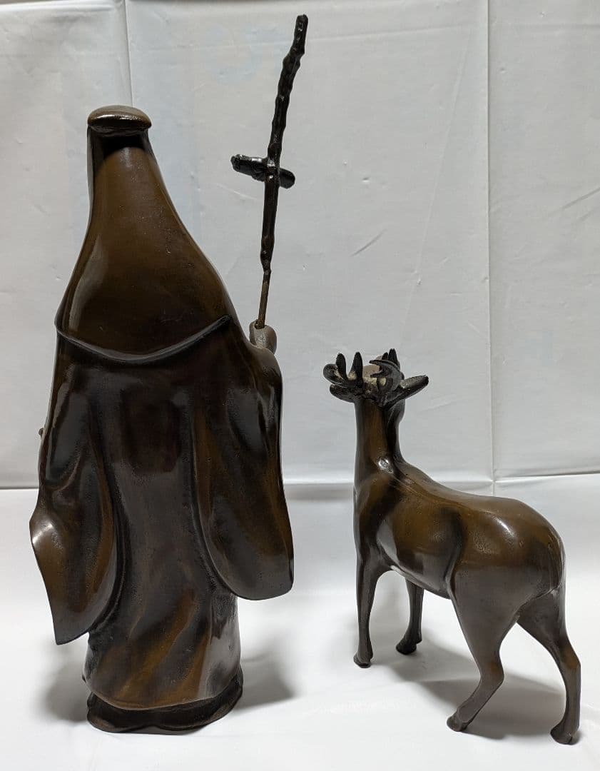 福禄人 置物 七福神 寿老人＆鹿 - メルカリ