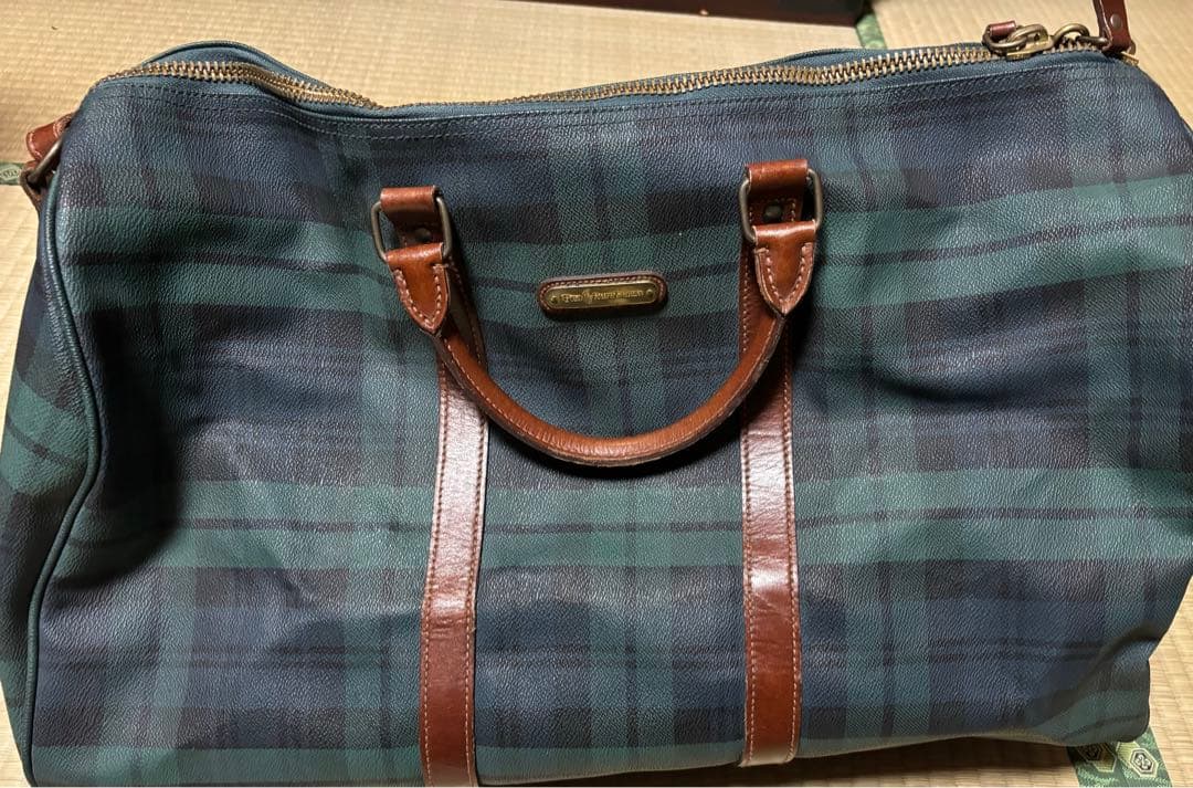 ラルフローレン　チェック柄ボストンバッグ POLO RALPH LAUREN(ポロラルフローレン) 90'sチェック柄ボストンバッグ