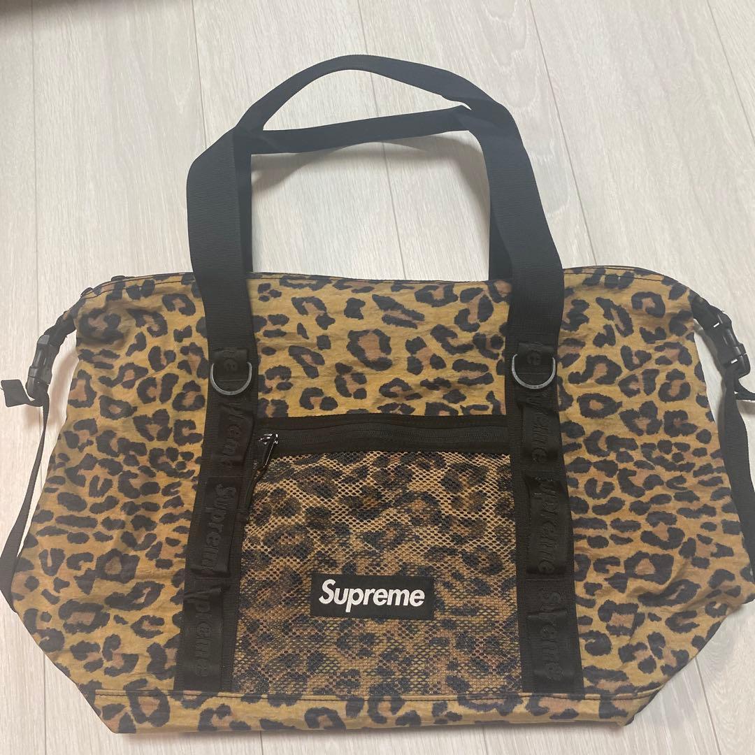 バッグ Supreme zip tote leopard 20AW