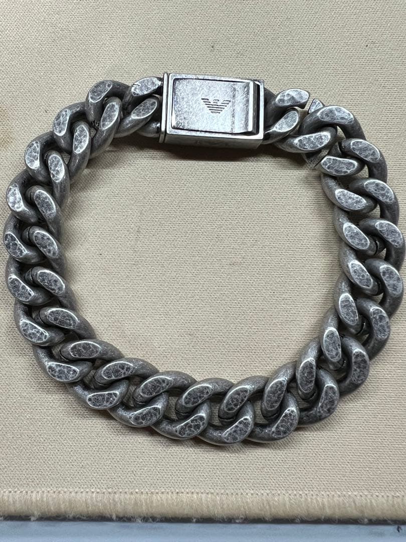 EMPORIO ARMANI シルバーチェーンブレスレット
