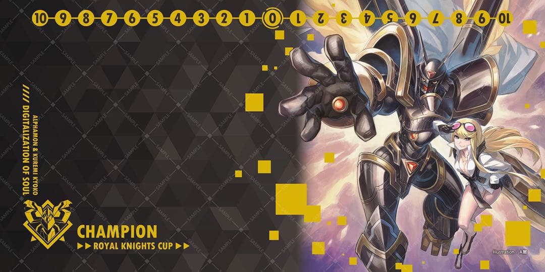 デジモンカード 聖騎士杯優勝 プレイマット