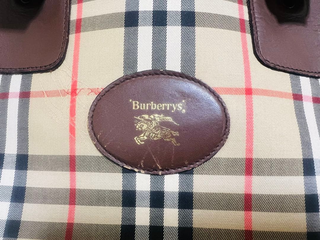Burberry's 大容量ボストンバッグ ノバチェック柄 - メルカリ