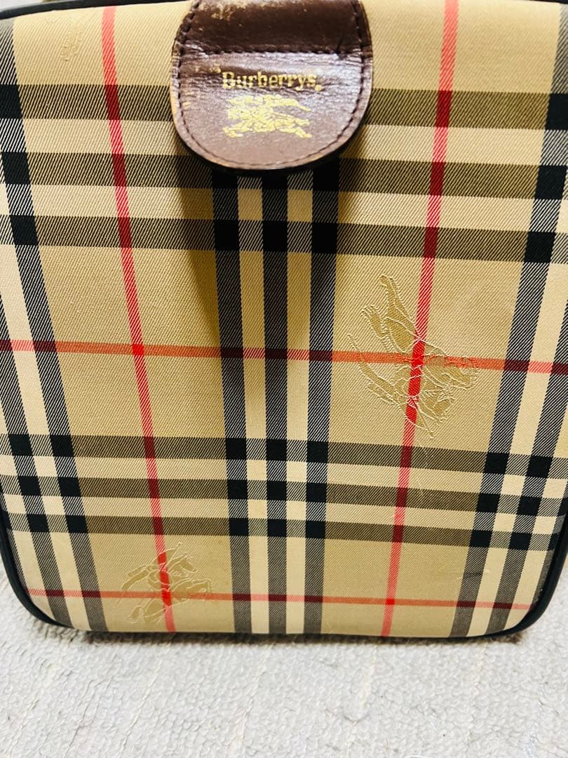 Burberry's 大容量ボストンバッグ ノバチェック柄 - メルカリ
