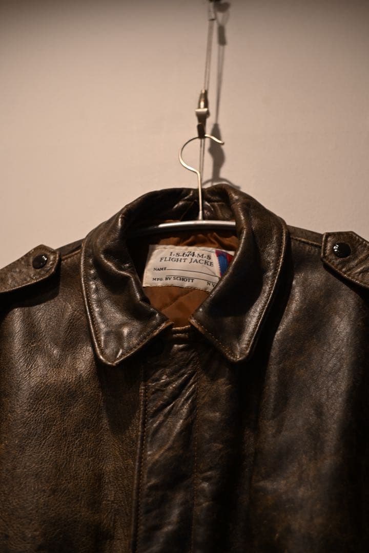 80’s vintage schott I S 674 M S 40 USA製