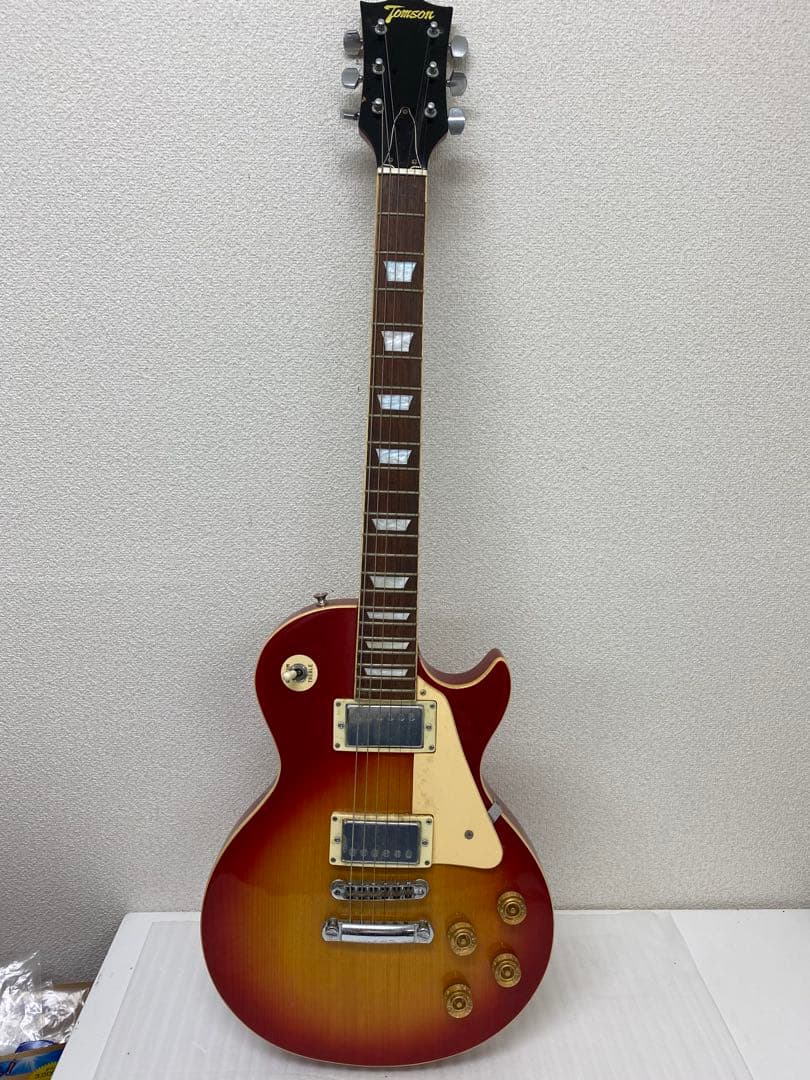 3-1759 Tomson/エレキギター/レスポールタイプ/赤茶色系