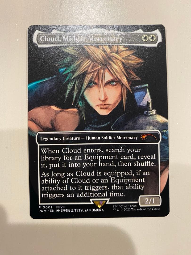 mtg ミッドガルの傭兵、クラウド 英語版 限定 プロモ - メルカリ