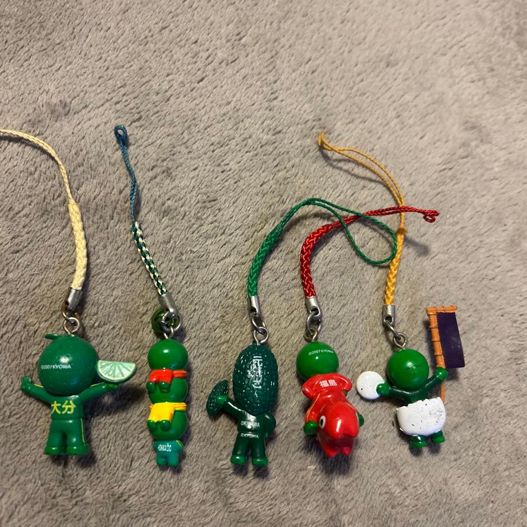 ご当地まりもっこり ストラップ キーホルダー5個セット まとめ売り