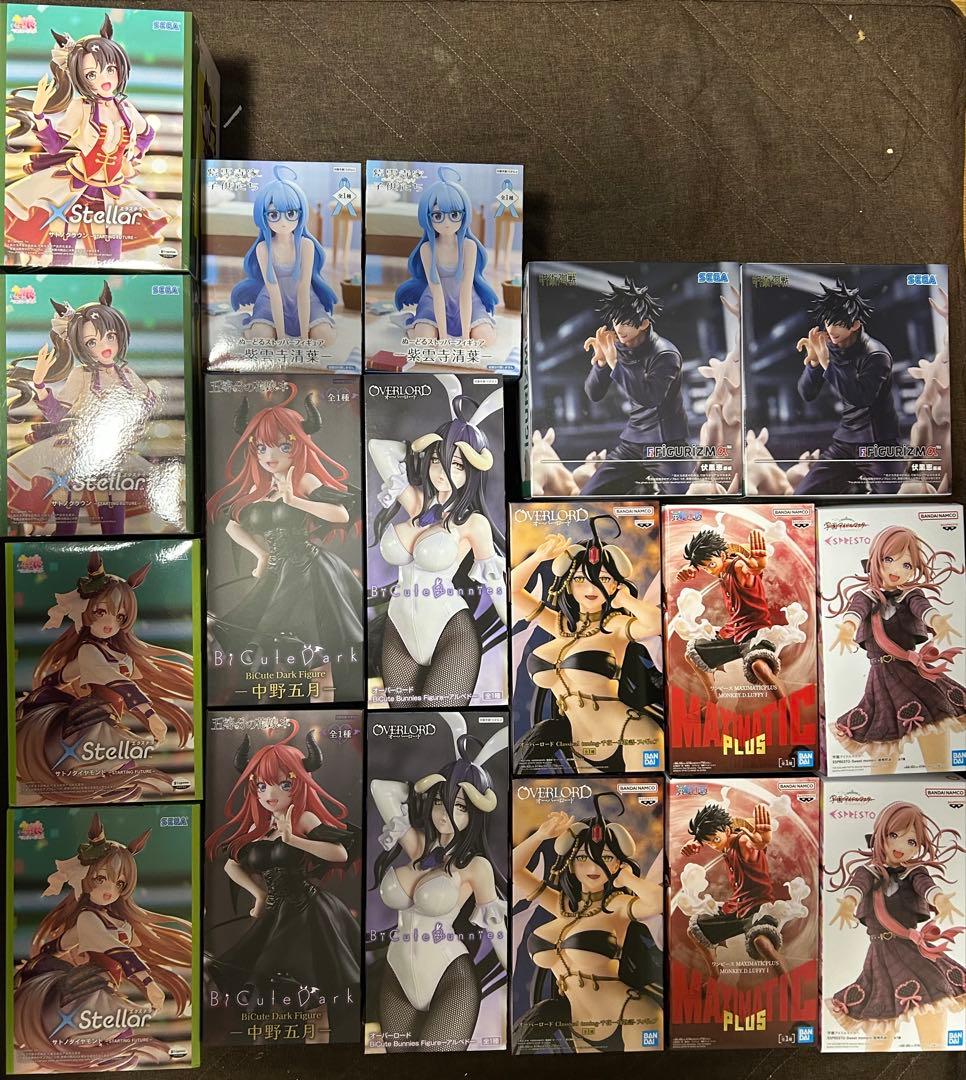 最新プライズフィギュア　まとめ売り　各種２体　おまとめ１８点セット 未開封】最新含む プライズフィギュア 18体 まとめ売り - メルカリ