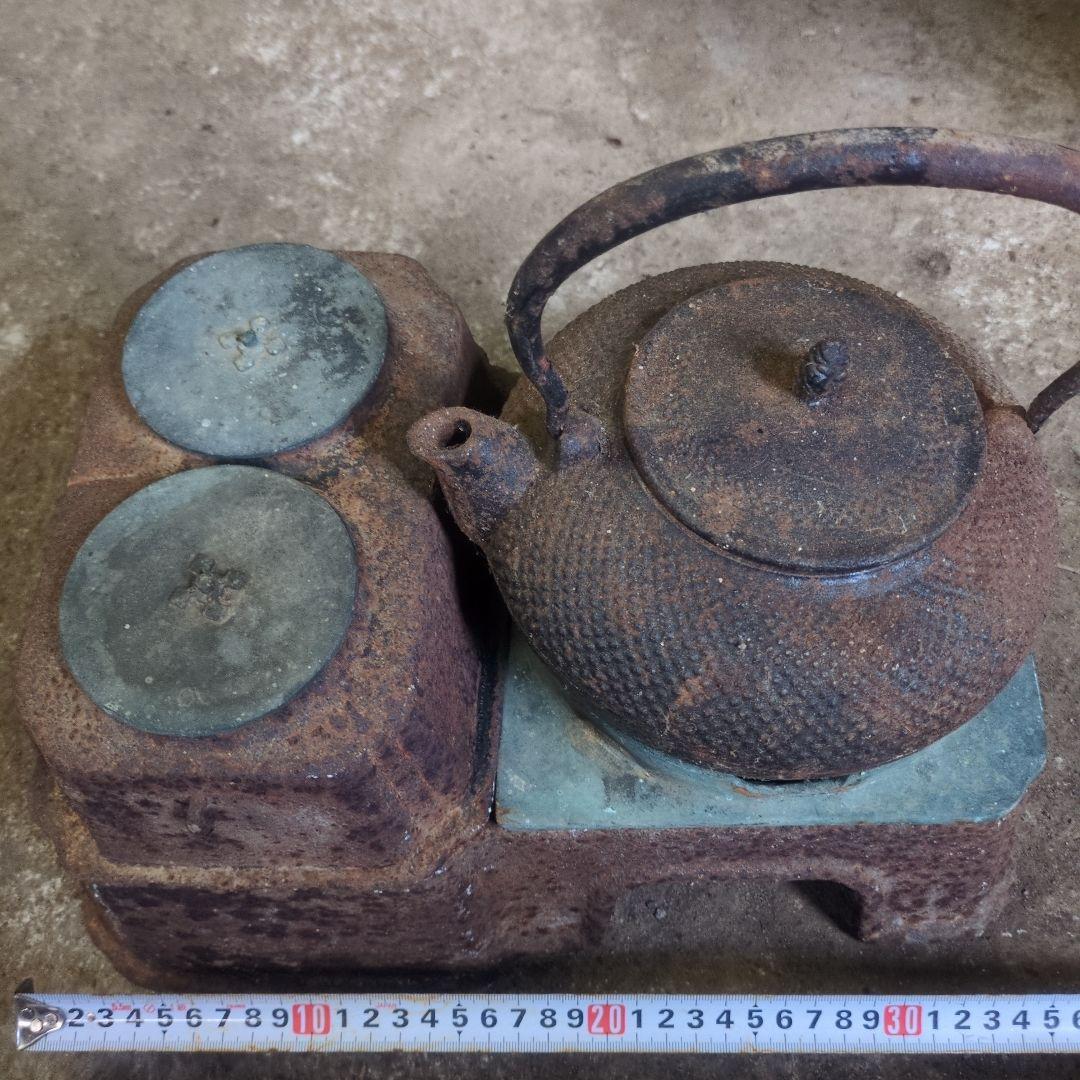 鉄瓶　龍文堂　燗銅壺　長火鉢