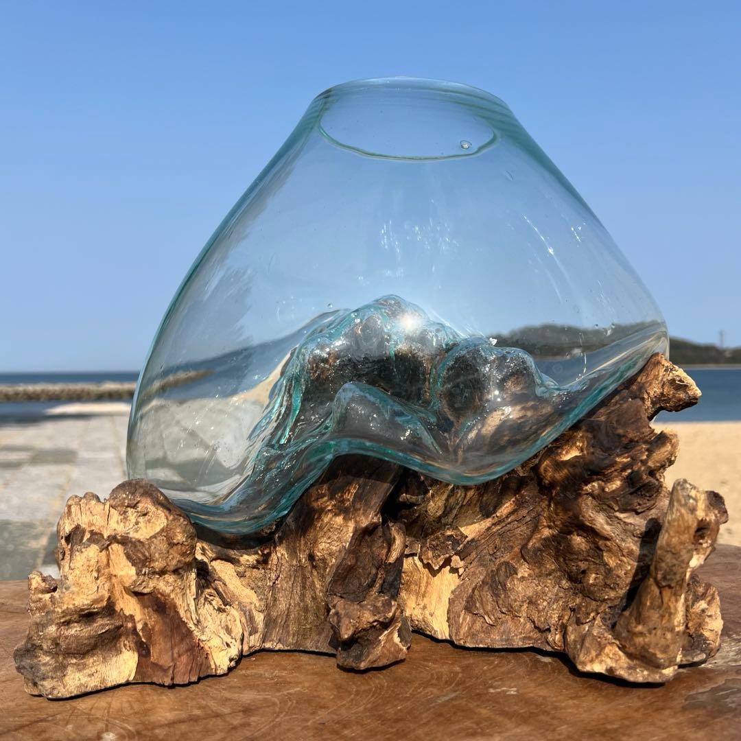 流木ガラス オブジェ超特大H 他４点セット花瓶 金魚鉢 水槽 テラリウム 観賞魚 楽天市場】選べる 流木ガラス オブジェ 超特大 めっちゃ大きい XL