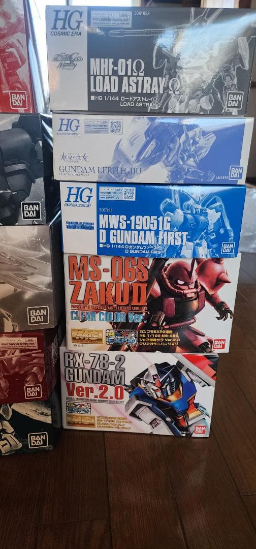 HG、MGガンプラモデルセット