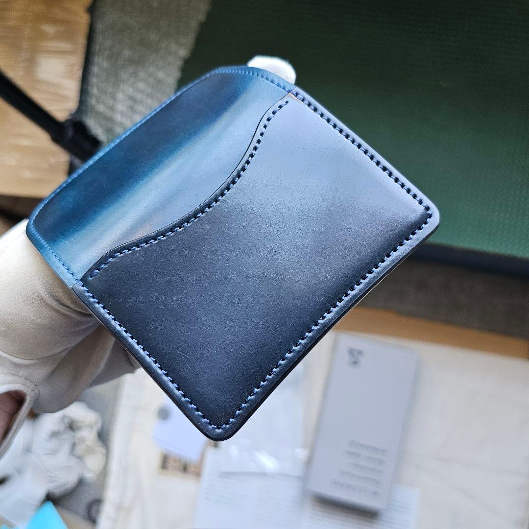 新品 ワイルドスワンズ フル シェルコードバン インテンスブルー