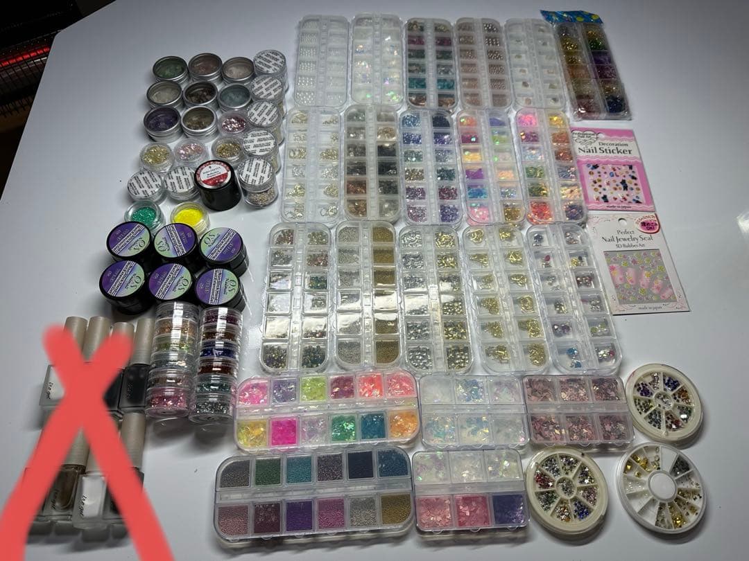 ネイルパーツセット 多色 形状豊富