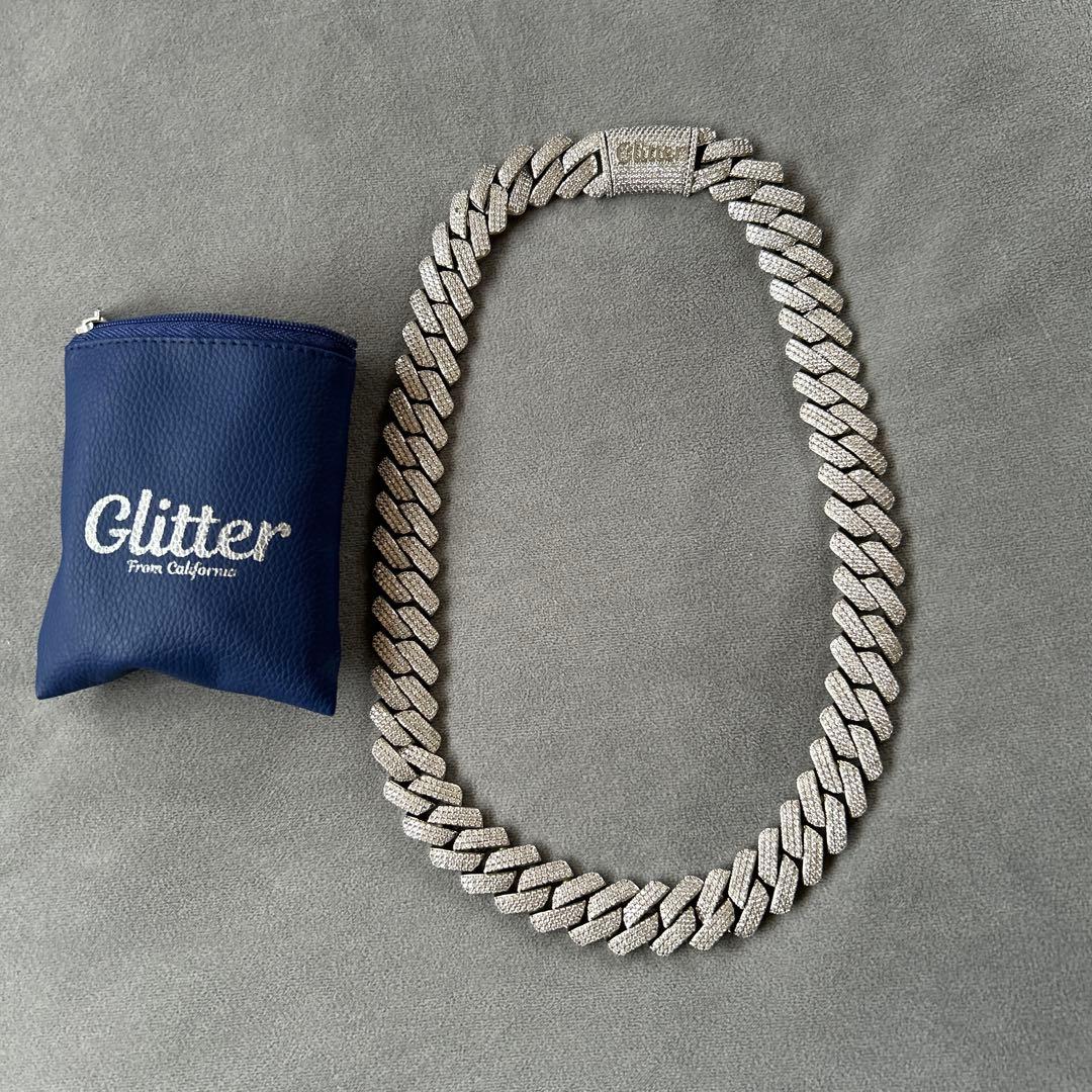 Glitter シルバー チェーンネックレス s925 Luxury Tennis Necklace 【3mm / Zirconia】 | Glitter