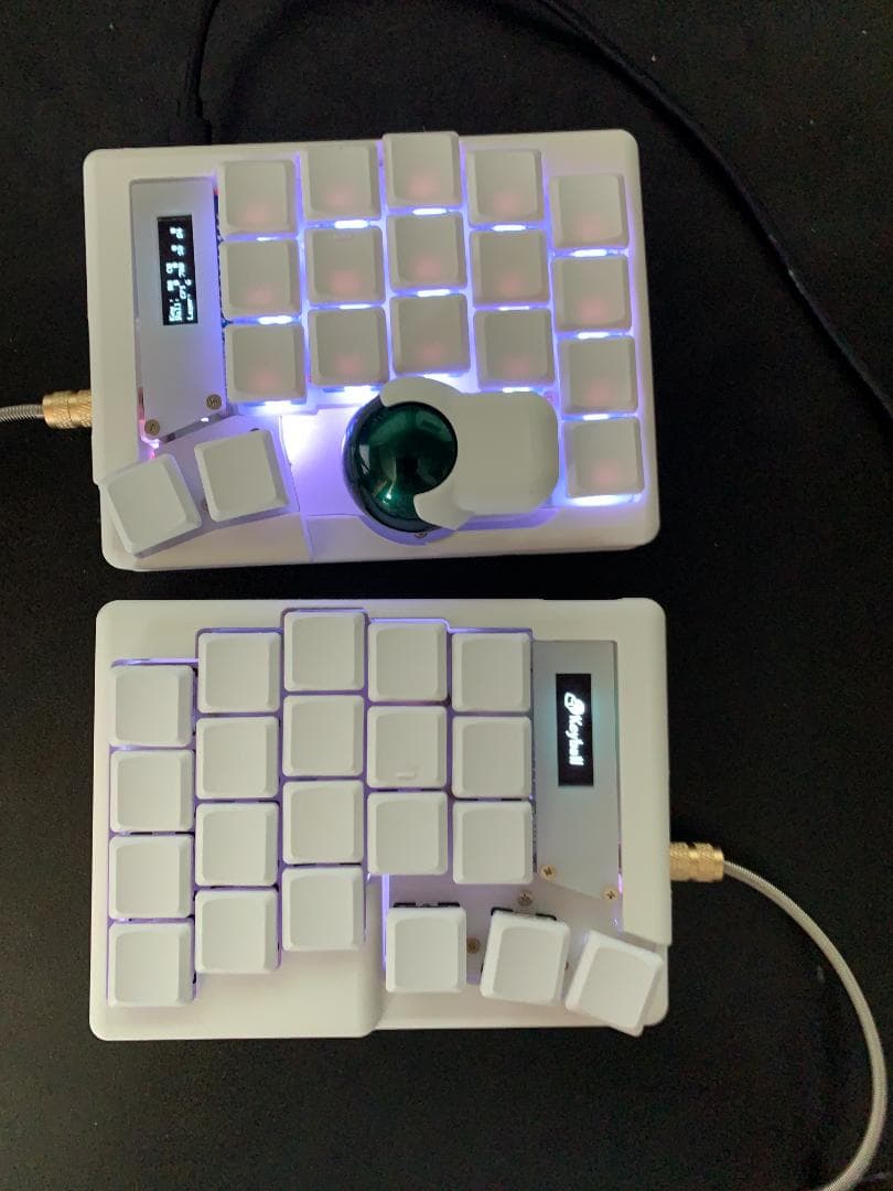 ポミ　Keyball39（LEDあり） ガスケットマウントセット