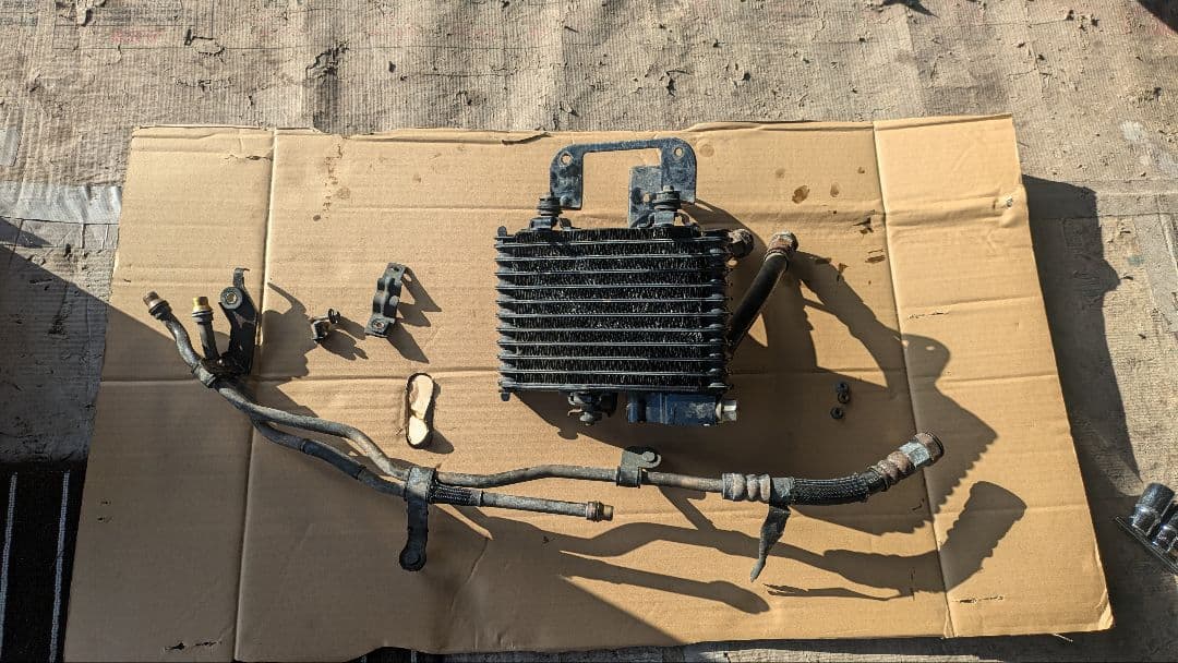 RX-8前期型 純正オプション追加オイルクーラー