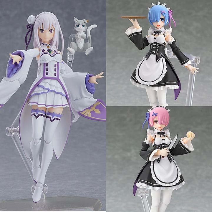 リゼロ figma ラム レム エミリア 3体セット - メルカリ