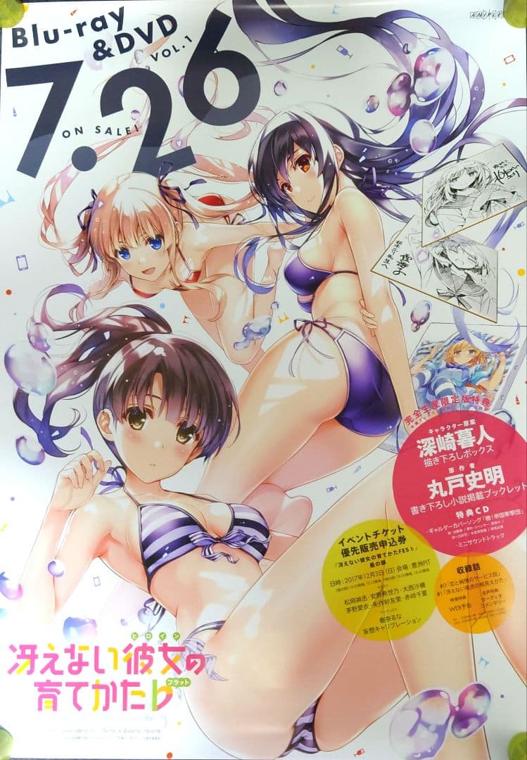 【非売品・激レア】冴えない彼女の育てかた♭告知 ポスター フラット 美品 良品