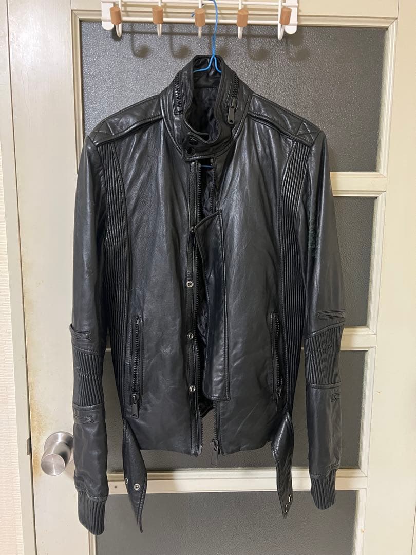 STUD HOMME. DIOR HOMME レザー　ジャケット 幻05aw