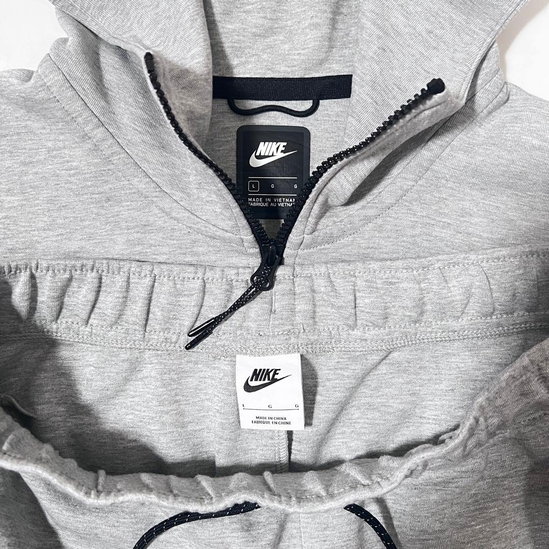 NIKE ナイキ テックフリース セットアップ グレー 上下L - メルカリ