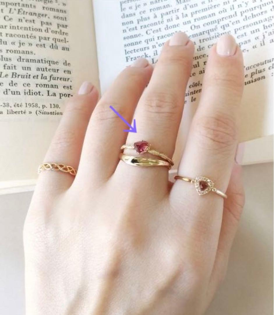 NOIR DE POUPEE K10 Lucia ガーネット リング11号 - メルカリ