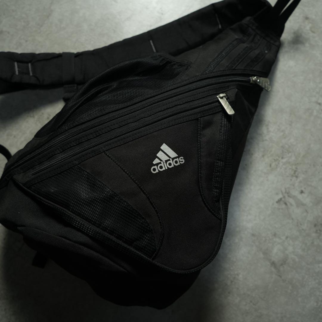 00s y2k adidas ワンショルダーバッグ ブラック テック系 - メルカリ