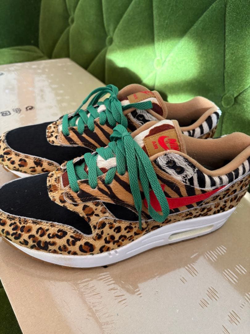 ナイキ　エアマックス1 デラックス　アニマルパック アニマル柄をまとった「ナイキ エア マックス 1」がアトモス限定で発売