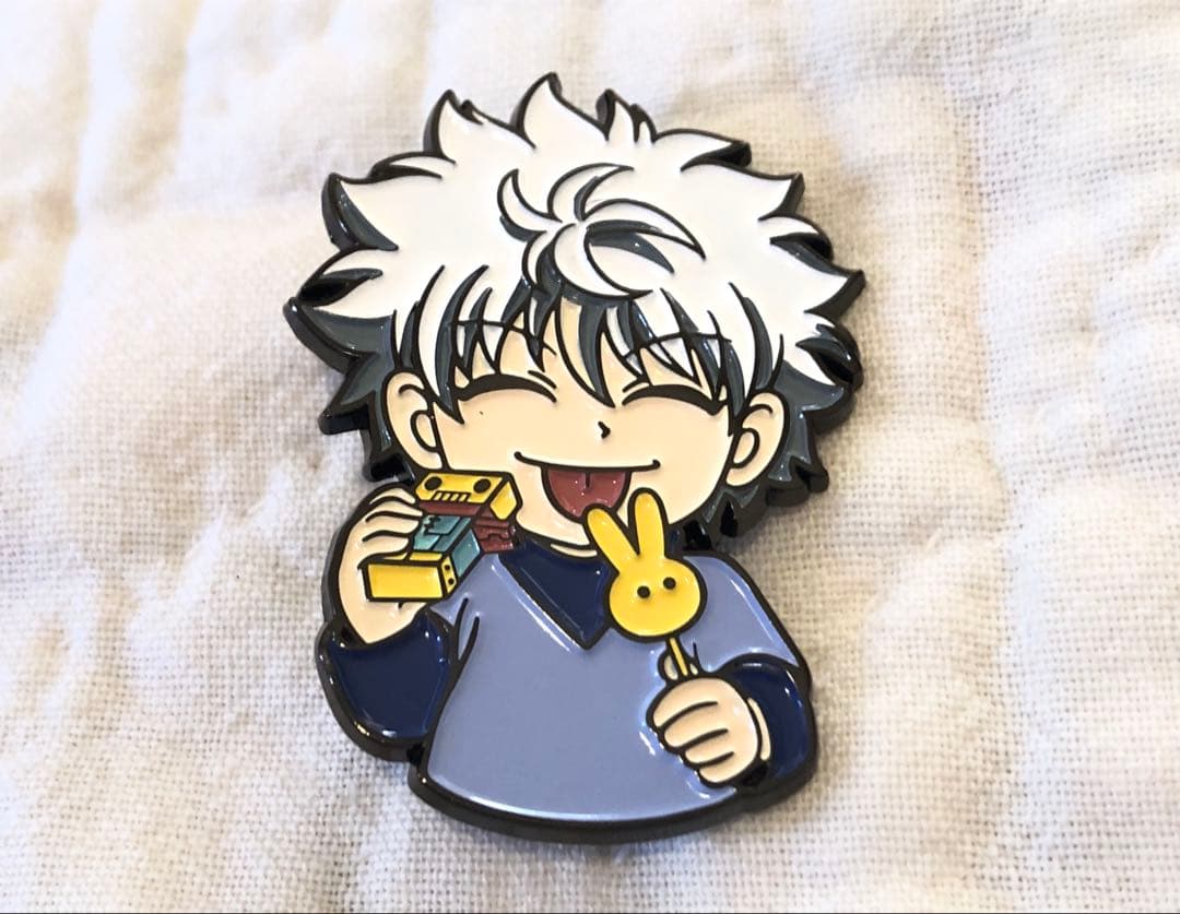 匿名送込❗️】幼少期キルア ピンバッジ ピンズ ペロペロキャンディ