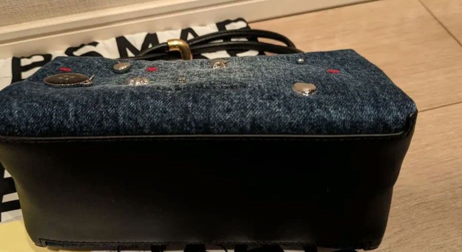 マークジェイコブス ザトリンケット チャーム デニム ミニデュアル