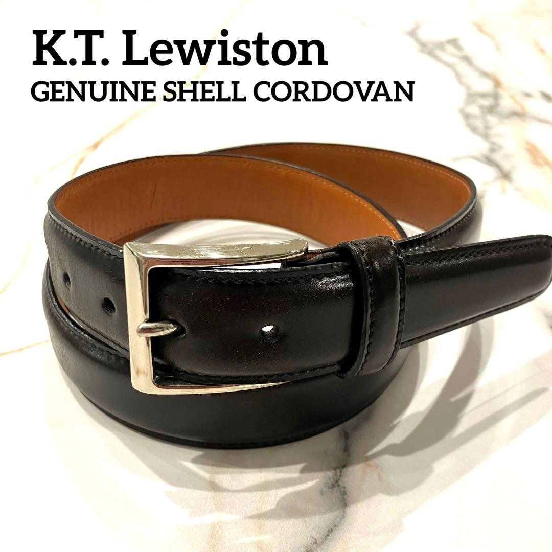極美品✨K.T. Lewiston シェル コードバン バーガンディ 馬革ベルト